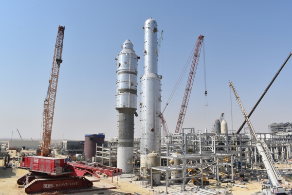 대림산업이 설치 완료한 사우디 마덴 암모니아 Ⅲ 공장의 이산화탄소 제거 시설  ⓒ대림산업