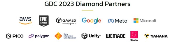 'GDC 2023' 다이아몬드 스폰서 목록. [사진]