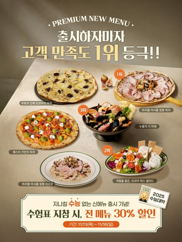 매드포갈릭, 수험생 응원 프로모션 신메뉴 30% 할인 혜택. [이미지제공=매드포갈릭]