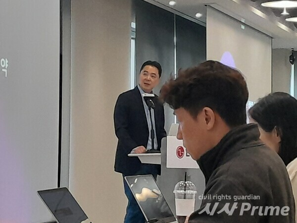25.11.13. 이상엽 LG유플러스 CTO가 발표하고 있다. [사진=고문진 기자]